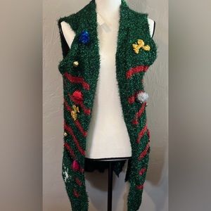 Ugly Christmas sweater vest New size large